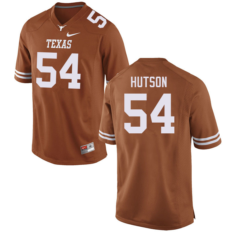 Men #54 Cole Hutson Texas Longhorns College Football Jerseys Sale-Orange